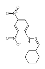 N-(cyclohexylmethylideneamino)-2,4-dinitro-aniline Structure