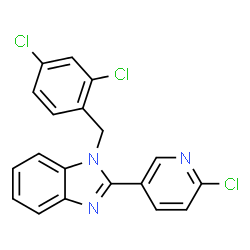 2-(6-CHLORO-3-PYRIDINYL)-1-(2,4-DICHLOROBENZYL)-1H-1,3-BENZIMIDAZOLE Structure