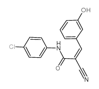 N-(4-chlorophenyl)-2-cyano-3-(3-hydroxyphenyl)prop-2-enamide Structure