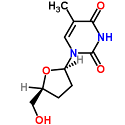 2',3'-Dideoxythymidine Structure