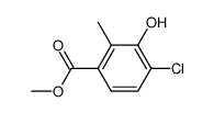methyl 4-chloro-3-hydroxy-2-methylbenzoate结构式