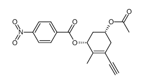 (3R,5R)-5-acetoxy-1-ethynyl-2-methyl-3-[(4-nitrophenyl)carbonyloxy]cyclohex-1-ene Structure