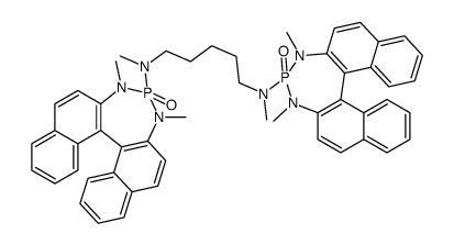N,N′-Bis[(11bR)-3,5-dihydro-3,5-dimethyl-4-oxido-4H-dinaphtho[2,1-d:1′,2′-f][1,3,2]diazaphosphepin-4-yl]-N,N′-dimethyl-1,5-pentanediamine Structure