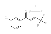 2-Buten-1-one,1-(3-chlorophenyl)-4,4,4-trifluoro-3-(trifluoromethyl)-结构式