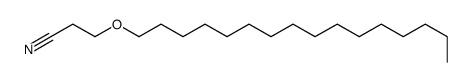 3-(Hexadecyloxy)propanenitrile结构式