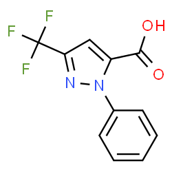 1-Phenyl-3-(trifluoromethyl)-1H-pyrazole-5-carboxylic acid structure