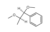 1,2-dimethoxy-1-phenylpropane Structure