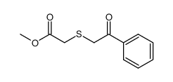 carbomethoxymethyl phenacyl sulfide Structure