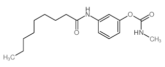 [3-(nonanoylamino)phenyl] N-methylcarbamate structure