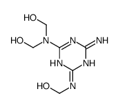 [[4-amino-6-[(hydroxymethyl)amino]-1,3,5-triazin-2-yl]imino]bismethanol Structure