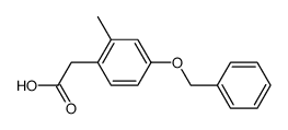 [4-(benzyloxy)-2-methylphenyl]acetic acid结构式