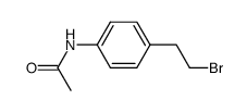 2-bromo-1-[4-(acetylamino)phenyl]-ethane结构式