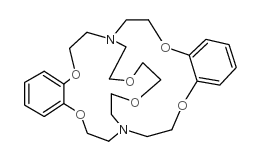 5,6,14,15-dibenzo-4,7,13,16,21,24-hexaoxa-1,10-diazabicyclo[8.8.8]hexacosane结构式