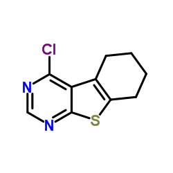 4-氯-5,6,7,8-四氢-1-苯并噻吩[2,3-D]嘧啶结构式