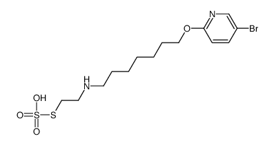 5-bromo-2-[7-(2-sulfosulfanylethylamino)heptoxy]pyridine Structure