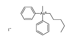 methyl-pentyl-diphenylarsanium,iodide Structure