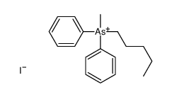 methyl-pentyl-diphenylarsanium,iodide结构式