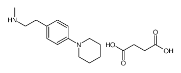 butanedioic acid,N-methyl-2-(4-piperidin-1-ylphenyl)ethanamine结构式