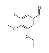 3-iodo-4-methoxy-5-ethoxybenzaldehyde结构式