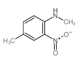 Benzenamine, N,4-dimethyl-2-nitro- Structure