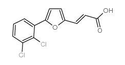 3-[5-(2,3-dichlorophenyl)furan-2-yl]prop-2-enoic acid结构式