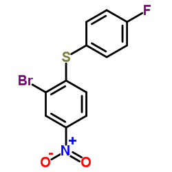 2-Bromo-1-[(4-fluorophenyl)sulfanyl]-4-nitrobenzene Structure