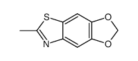 6-methyl-[1,3]dioxolo[4',5':4,5]benzo[1,2-d]thiazole结构式