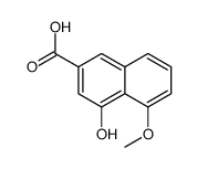 4-hydroxy-5-methoxynaphthalene-2-carboxylic acid结构式
