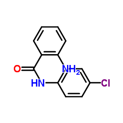 2-氨基-N-(4-氯苯基)苯甲酰胺结构式