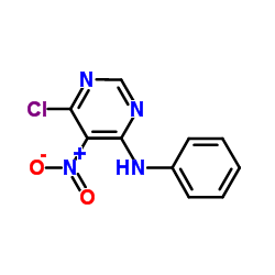 6-Chloro-5-nitro-N-phenylpyrimidin-4-amine Structure