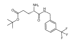 L-glutamic acid γ-tert-butyl ester α-[3-(trifluoromethyl)benzyl]amide Structure