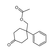 (4-oxo-1-phenylcyclohexyl)methyl acetate结构式