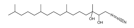 1-azido-3,7,11,15-tetramethylhexadecane-2,3-diol结构式