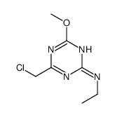 4-(chloromethyl)-N-ethyl-6-methoxy-1,3,5-triazin-2-amine结构式