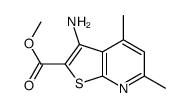 Methyl 3-amino-4,6-dimethylthieno[2,3-b]pyridine-2-carboxylate Structure