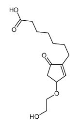 7-[3-(2-hydroxyethoxy)-5-oxocyclopenten-1-yl]heptanoic acid结构式
