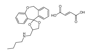 (Z)-but-2-enedioic acid,N-(spiro[1,3-dioxolane-2,11'-6H-benzo[c][1]benzoxepine]-4-ylmethyl)butan-1-amine Structure