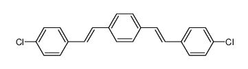 (E,E)-1,4-bis(4-chlorostyryl)-benzene Structure