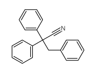 Benzenepropanenitrile, a,a-diphenyl- Structure