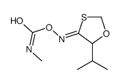 [(Z)-(5-propan-2-yl-1,3-oxathiolan-4-ylidene)amino] N-methylcarbamate结构式