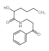 Hexanamide,2-hydroxy-N-(3-oxo-3-phenylpropyl)-结构式