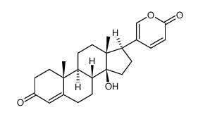 14-Hydroxy-3-oxobufa-4,20,22-trienolide结构式