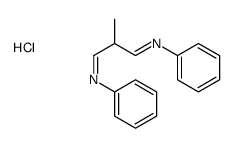 2-methyl-N,N'-diphenylpropane-1,3-diimine,hydrochloride Structure