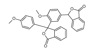 3,3'-(4-Methoxy-1,3-phenylene)bis[3-(4-methoxyphenyl)isobenzofuran-1(3H)-one] structure