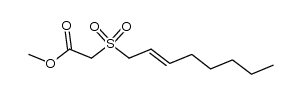 methyl 2-(oct-2-en-1-ylsulfonyl)acetate Structure