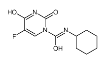 N-cyclohexyl-5-fluoro-2,4-dioxopyrimidine-1-carboxamide结构式