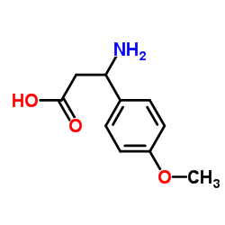 3-Amino-3-(4-methoxyphenyl)propanoic acid structure