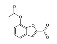 2-nitro-7-acetyloxybenzofuran Structure