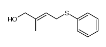 (E)-4-hydroxy-3-methyl-2-butenyl phenyl sulfide结构式