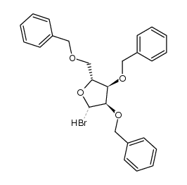 2,3,5-tri-O-benzyl-D-ribofuranosyl bromide Structure